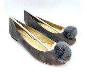 CHARLES By Charles David Danni Slip On Suede Ballet Flat- Slate, Size US 7M