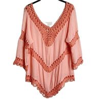 Active USA - Crochet Tunic Top - Sz. M/L