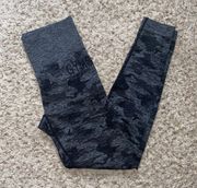 Gymshark black adapt camo seamless leggings