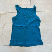 Fossil Super Soft Tank Sz Small Teal/Blue