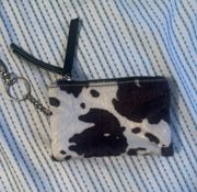 Target cow print coin purse / wallet