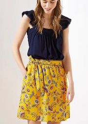 Yellow Floral Skirt