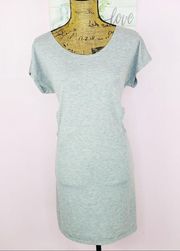 Urban Renewal Back Twist Knot Cutout T-shirt Dress Gray Medium