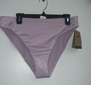 Nike Essential High Waist Cheeky Bikini Swim Bottom - Lilac $40 Retail X-LARGE