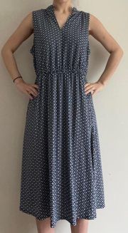 Black White Floral Geo Maxi Dress Size 14