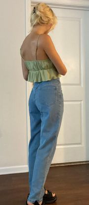 High Waisted Denim Jeans 