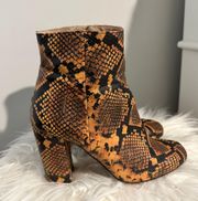 Steve Madden Snakeprint Booties