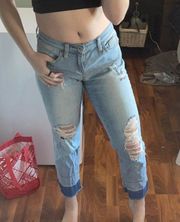 Super cool colored mom jeans