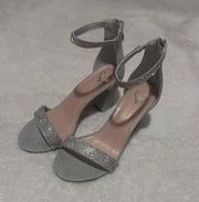 Sparkly Silver Heels