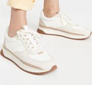 Madewell Kickoff Trainer Sneakers In Antique Cream Multi Size 8