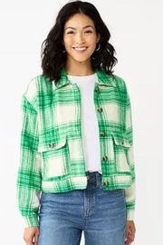 Plaid Shacket NWT XL