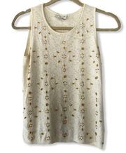 Vintage Oscar de la Renta Beaded Sweater Tank