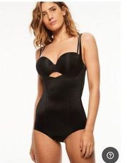 NWT Chantelle Basic Shaping Open Bust Bodysuit black size XXL