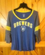 Milwaukee Brewers MLB Baseball Genuine Merchandise Women’s T-shirt sz large