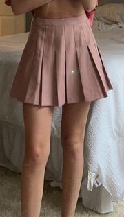 Blush Pleated Skirt