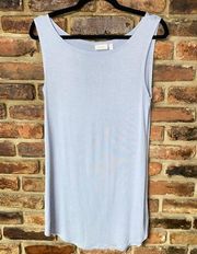 LOGO Lori Goldstein Gray Sleeveless Tunic Tank Top Women's Size Small