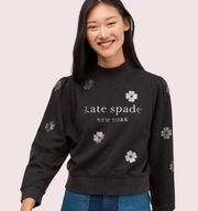 Kate Spade Clover Toss Black Pullover - M