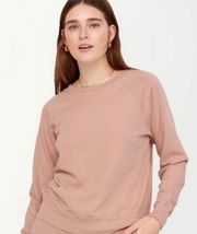 NWT MATE the Label Pink Organic Terry Raglan Sweatshirt - 2X