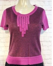 Yoana Baraschi Short sleeve pink /purple sweater