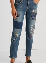 Polo by Ralph Lauren Women’s- Patchwork Relaxed Tapered Jean