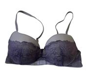 Adore Me Purple Lace Push Up Underwired Bra Size 32C | 10D-3
