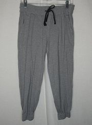 Theory Cortlandt Grey Joggers Drawstring Viscose Sweatpants Lounge Small Soft