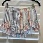 Wild Honey Flowy ruffle shorts