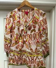 COPY - Sunny Leigh Silk blend paisley blouse - Medium