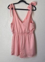 Altar’d State Pink tie romper size M