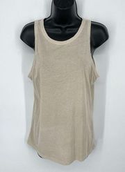 Cotton Citizen NEW Womens Standard Tank Top Lightweight SZ L Vintage Oatmeal