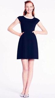 KATE SPADE Daria Black Cap Sleeve Mini Sheath Dress Women’s Size 0