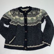 Vintage SJB Nordic Wool Cardigan size M