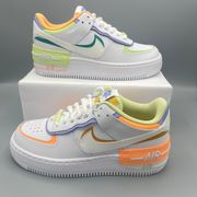 Nike AIR FORCE 1 SHADOW CASUAL SHOES MULTI-COLOR/ WHITE/WOMEN Size 6.5