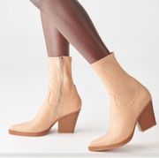 Dolce Vita Boyd Leather Booties in Tan Leather