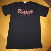 Black and Red Rehab T-shirt