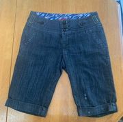 One 5 One Bermuda short , beach, summer, dark blue denim , Size 6