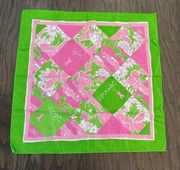 Lilly Pulitzer x Ford x Breast Cancer Awareness Square Scarf 22” x 22”’
