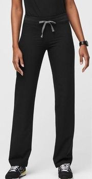 Figs Technical Collection Livingston Basic Scrub Pants Straight Leg in Black M