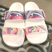 Crocs  classic out of this world slip on Sandals. Unisex Men 7 women 9