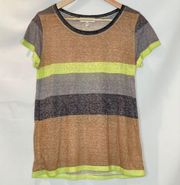 Last Chance! Threads 4 Thoughts Striped Burnout T-Shirt Tee‎ Top Variegated