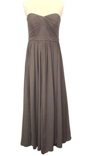 Jenny Yoo Size 2 Bridesmaid Dress Formal Prom Gown Mineral Gray Greenish Organza