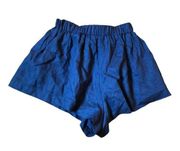 Skylar + Madison linen blue shorts size small