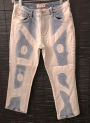 Buffalo David Bitton Y2K Buffalo by David Bitton tie dye Art blue and white mom’s jeans 29 x 28