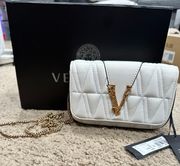 Virtus Quilted purse- white