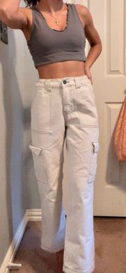 White  Cargo Pants