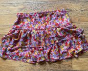 Pink floral Skirt