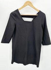 Jack BB Dakota Luca Black 3/4 Sleeve Mini Dress Women's Size X-Small XS NWT