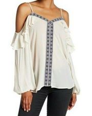 Cold Shoulder Blouse - Size L - NWT