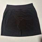 Athleta Soho Skort Size 4 Black Adult Skirt Spandex Pockets Tennis Mini Womens