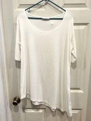 Bryn Walker Women’s White Asymmetrical Una Tunic size Medium